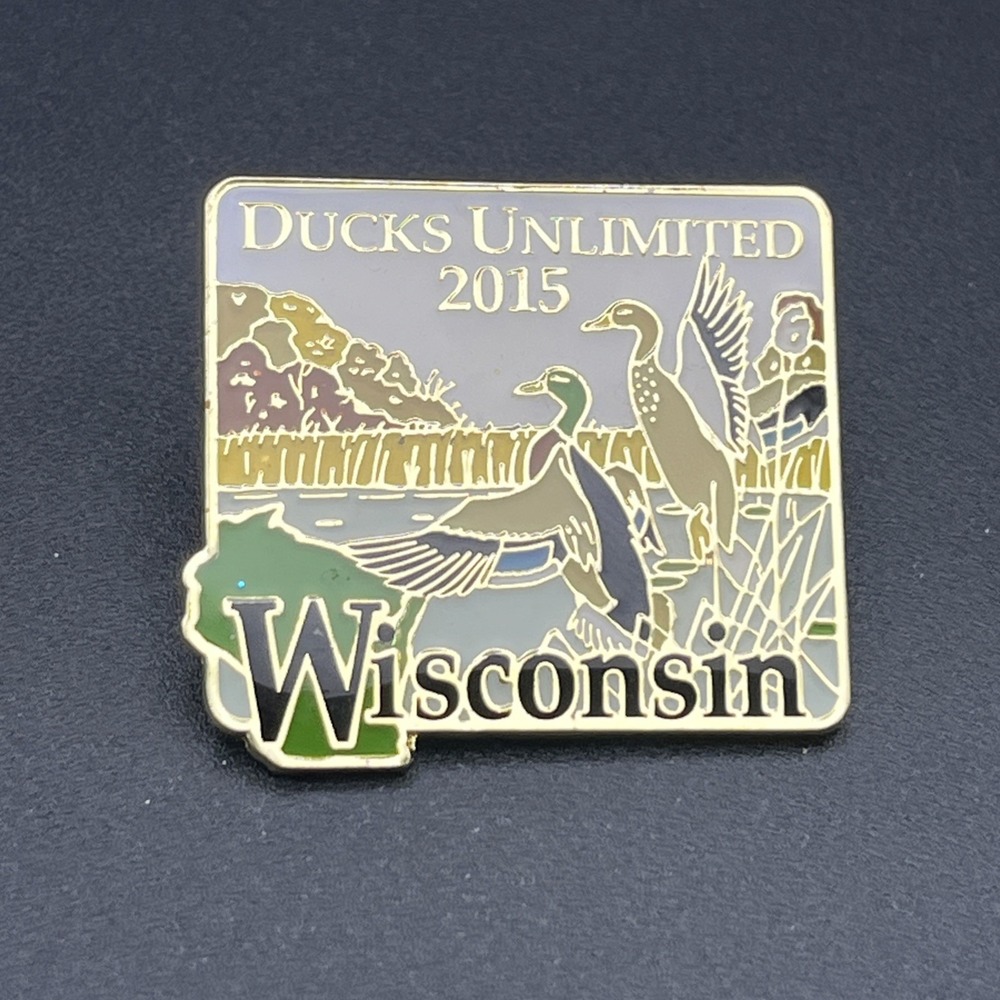 2015 Ducks Unlimited Wisconsin Lapel Hat Pin